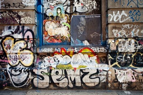Graffiti around Miles Davis Album