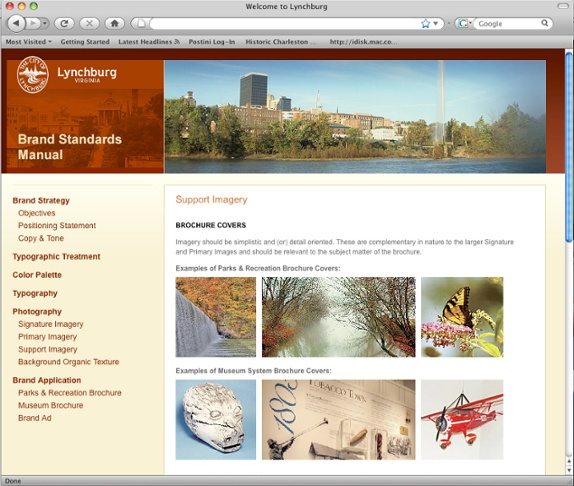 Lynchburg VA Website Brochures